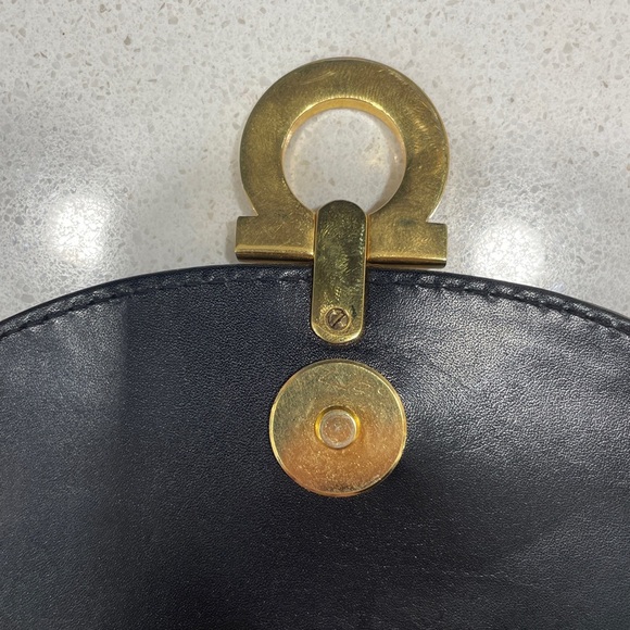 Vintage Salvatore Ferragamo Gancini Mini Chain Convertible Bag - Picture 9 of 16